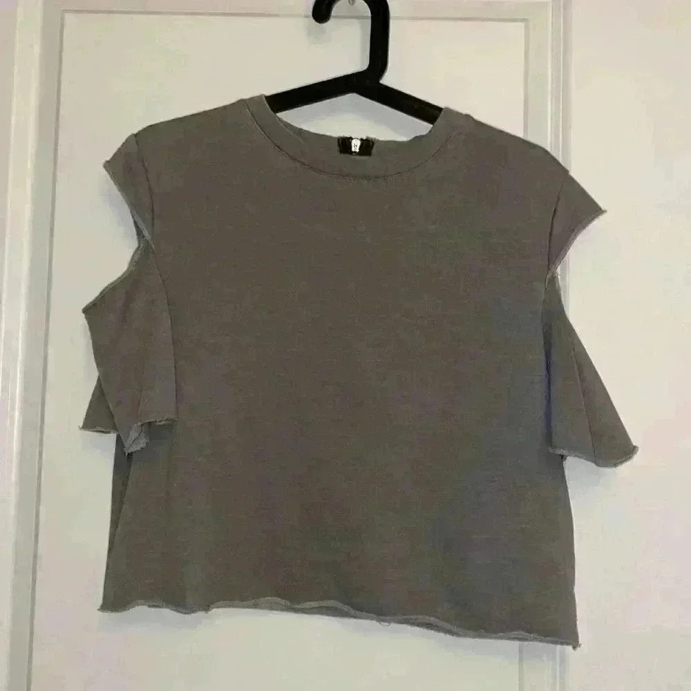 Trendy long crop top